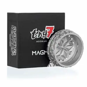 Gestor de calor Tay7 Heat Management en aluminio con altura 3 cm y diámetro 6,5 cm para tabacos rubios