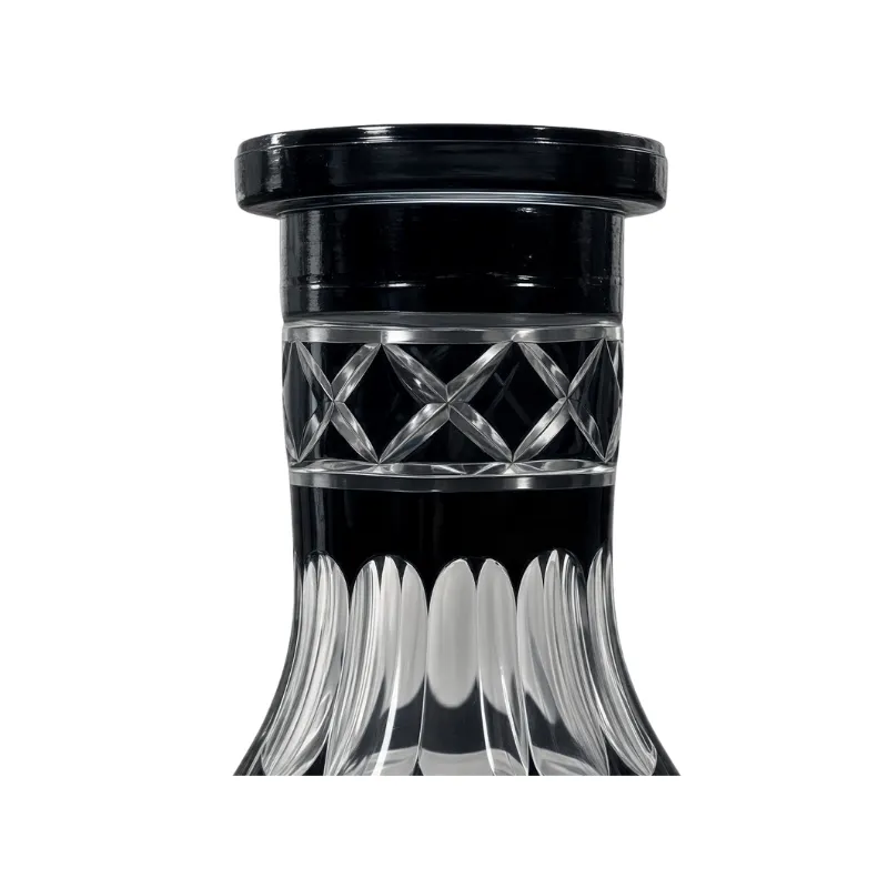 Base Mini Cut Black de 22 cm con acabado negro tallado