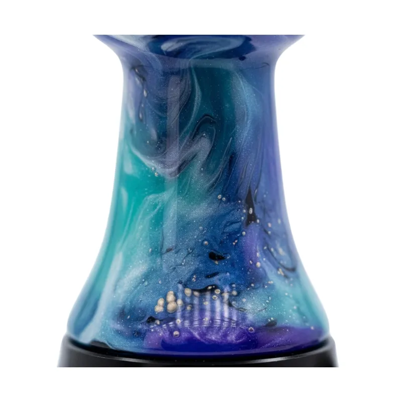 Cachimba Diana Hookah Mikro portátil de 35 cm en acero inoxidable y aluminio con mástil de resina personalizable y sistema de purga innovador en The Good Shisha