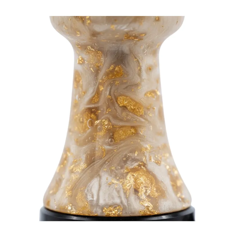 Cachimba Diana Hookah Mikro portátil de 35 cm en acero inoxidable y aluminio con mástil de resina personalizable y sistema de purga innovador en The Good Shisha