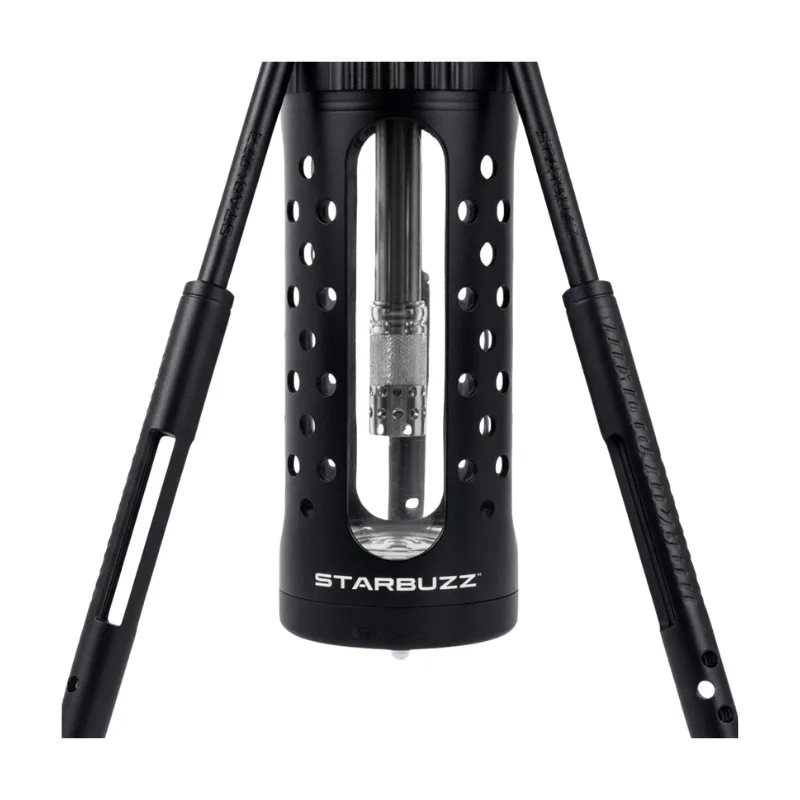 Cachimba Starbuzz Carbine con mástil forma de arma, base de cuatro patas y LED de colores