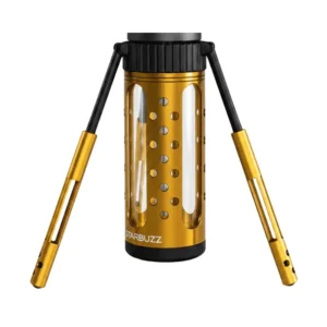 Cachimba Starbuzz Carbine con mástil forma de arma, base de cuatro patas y LED de colores