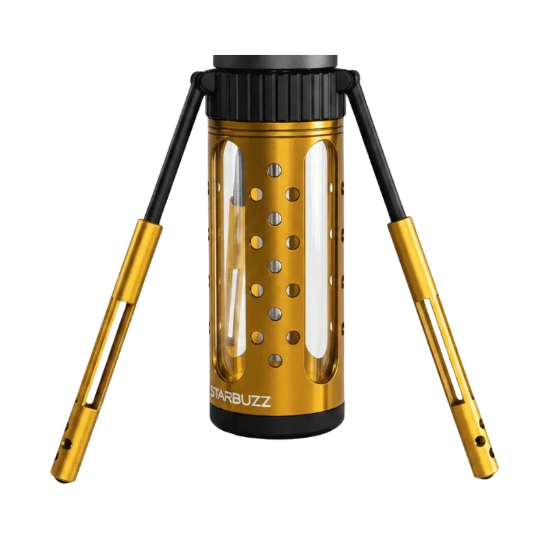 Cachimba Starbuzz Carbine con mástil forma de arma, base de cuatro patas y LED de colores