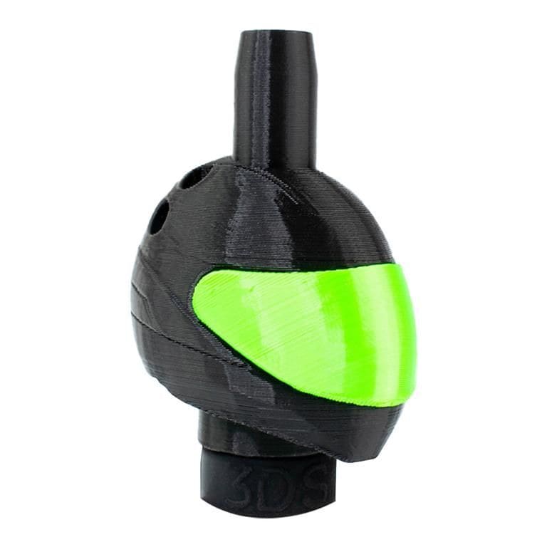 Boquilla casco de moto para cachimba impresa en 3D