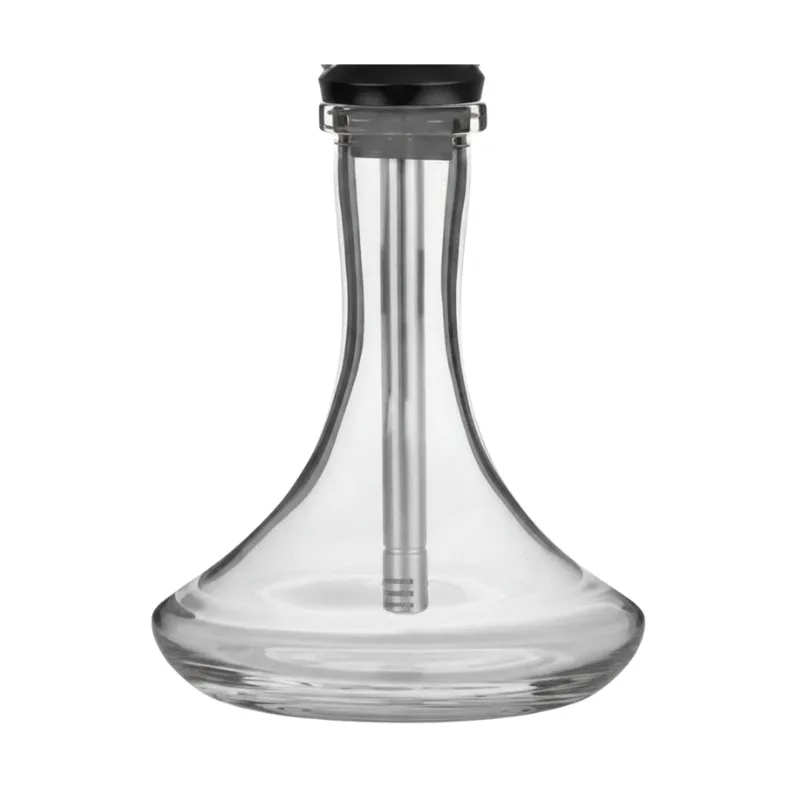 Cachimba Maklaud Skull Dzen rusa obra maestra de la prestigiosa marca Maklaud Shisha fabricada a mano en acero inoxidable y aluminio de primera calidad con diseño extravagante y exclusivo, incluye mástil Maklaud y base rusa transparente en The Good Shisha