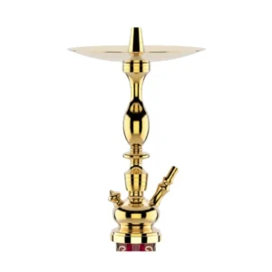 Cachimba MIG Tradi Mini Red Gold de latón con base de cristal de bohemia