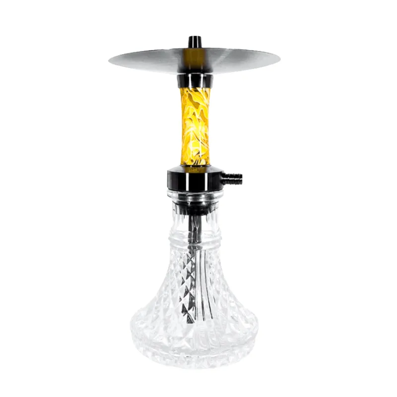 Pack cachimba Helium Moebius de acero inoxidable con diseño extravagante, base tallada, hornillo eléctrico, cazoleta de calidad, gestor de calor, manguera, pinzas y carbón en The Good Shisha