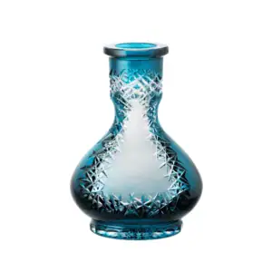 Base Caesar Mini Frozen VI Azure en cristal azul