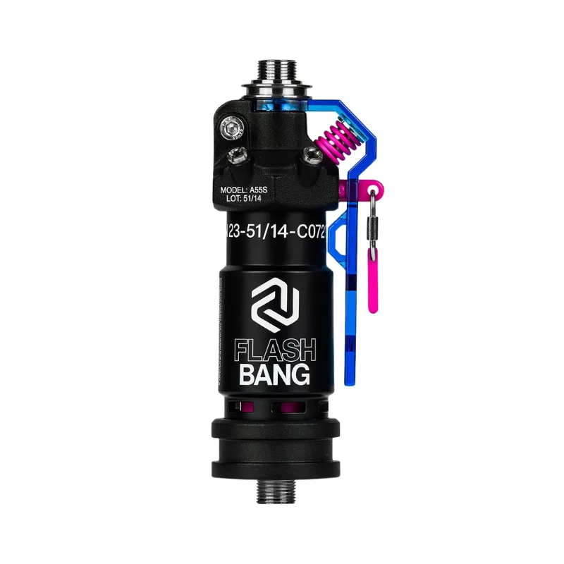 Cachimba Amotion Flash Bang Azure alemana de 40 cm con mástil de más de 30 piezas y plato grabado a láser