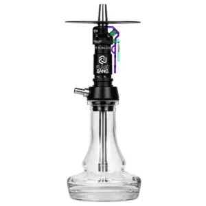 Cachimba Amotion Flash Bang Grape alemana de 40 cm con mástil de más de 30 piezas y plato grabado a láser