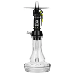 Cachimba Amotion Flash Bang Slate alemana de 40 cm con mástil de más de 30 piezas y plato grabado a láser