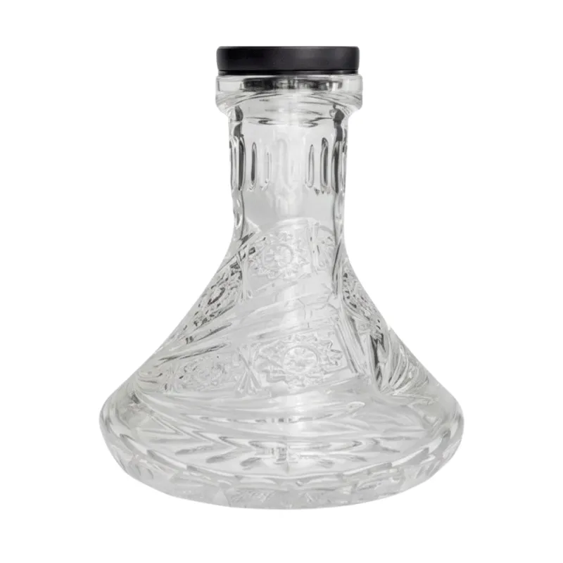 Cachimba Diavla Hookah Kharma Mini española de 36 cm en acero inoxidable V2A con cámara de nylon, difusor regulable y base réplica MIG en The Good Shisha