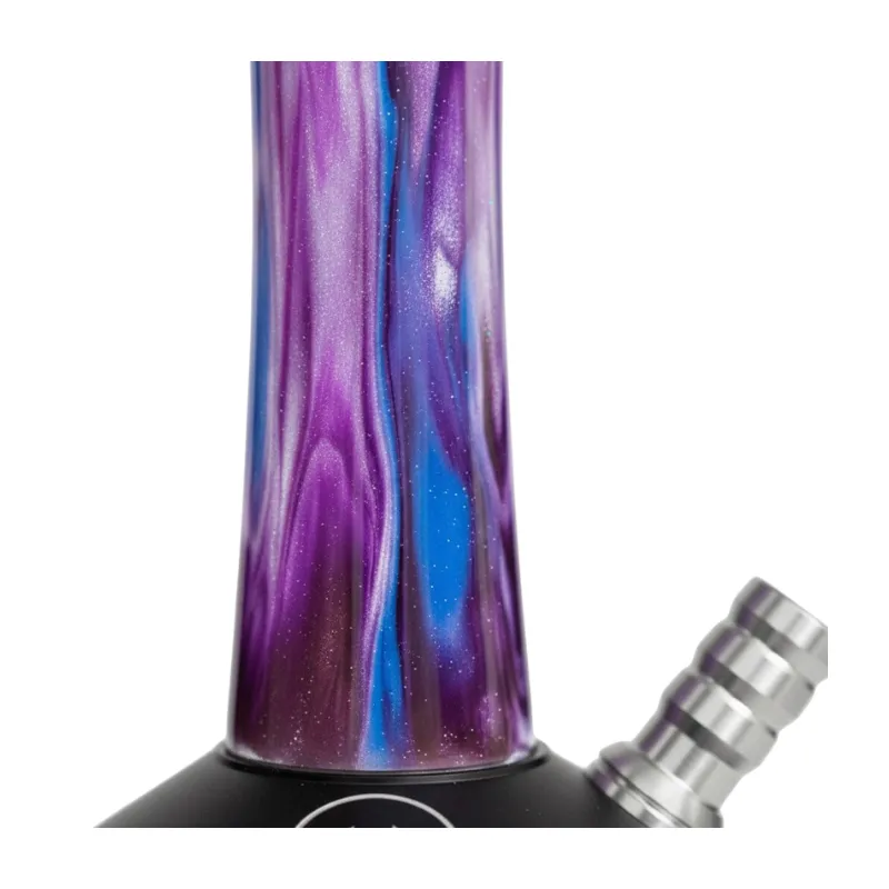 Cachimba Diavla Hookah Kharma Mini española de 36 cm en acero inoxidable V2A con cámara de nylon, difusor regulable y base réplica MIG en The Good Shisha