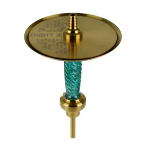 Cachimba DMNT Alkimia Pro española de 47 cm en acero inoxidable de alta calidad con sistema de purga efecto hilos de humo, difusor regulable, manguera Thunder y boquilla acero inox a juego en The Good Shisha
