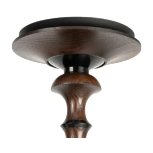 Cachimba Japona Hookah Lotus rusa premium de 62 cm inspirada en la arquitectura tradicional japonesa, fabricada en madera vengué tratada al agua, con cámara en aluminio anodizado y acero inoxidable y base de cristal templado negro brillante en The Good Shisha