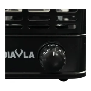 Hornillo Diavla Toaster 1000W eléctrico con mango y pinzas para encender 20 carbones de cachimba