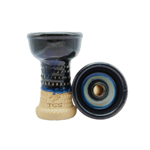 cazoleta TGS Highstorm de barro blanco esmaltada, diseño inspirado en el antiguo Egipto