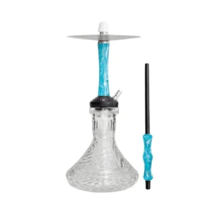 Pack cachimba Diavla Kharma Mini en acero inoxidable V2A con cámara de nylon, 36 cm, difusor regulable, base réplica MIG, manguera soft touch, hornillo, cazoleta TGS Nilo, Provost y carbón en The Good Shisha