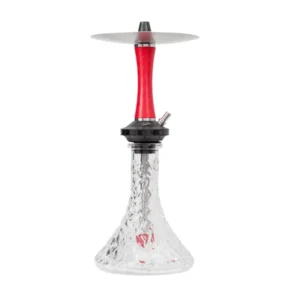Pack cachimba Diavla Hookah Turbo en acero inoxidable V2A con cámara de poliacetal y fibra de carbono, sistema de purga 16 salidas, base tallada, hornillo, cazoleta TGS Nilo, Provost y carbón en The Good Shisha