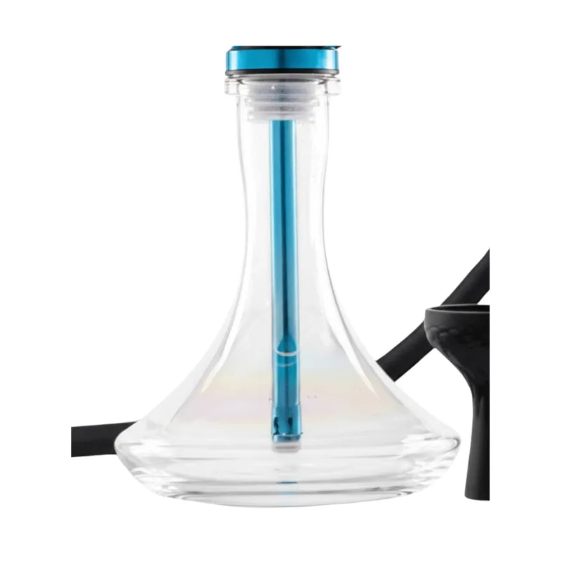 Cachimba MS Day And Night Mashisha de 55 cm de altura inspirada en la famosa marca rusa Panda Hookah con diseño minimalista que no sacrifica el rendimiento, fabricada en aluminio de alta calidad ligero y duradero, set completo con base resistente, manguera flexible, boquilla cómoda y pinzas en The Good Shisha