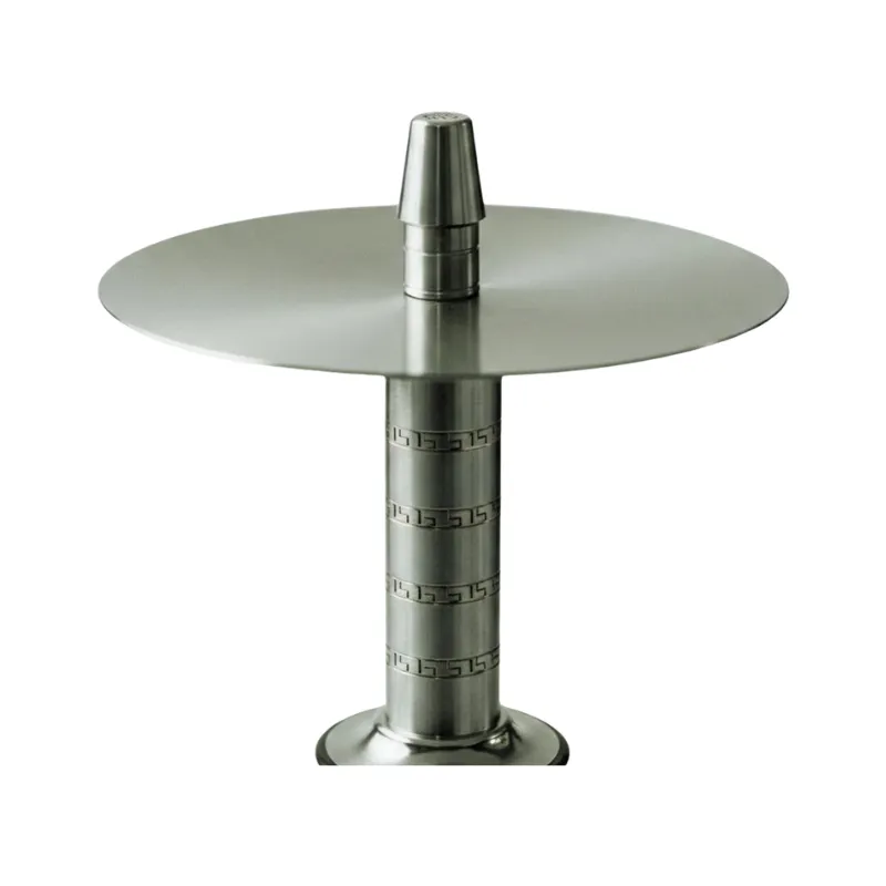 Cachimba Tempus Mini griega de acero inoxidable con purga efecto cascada por las grecas