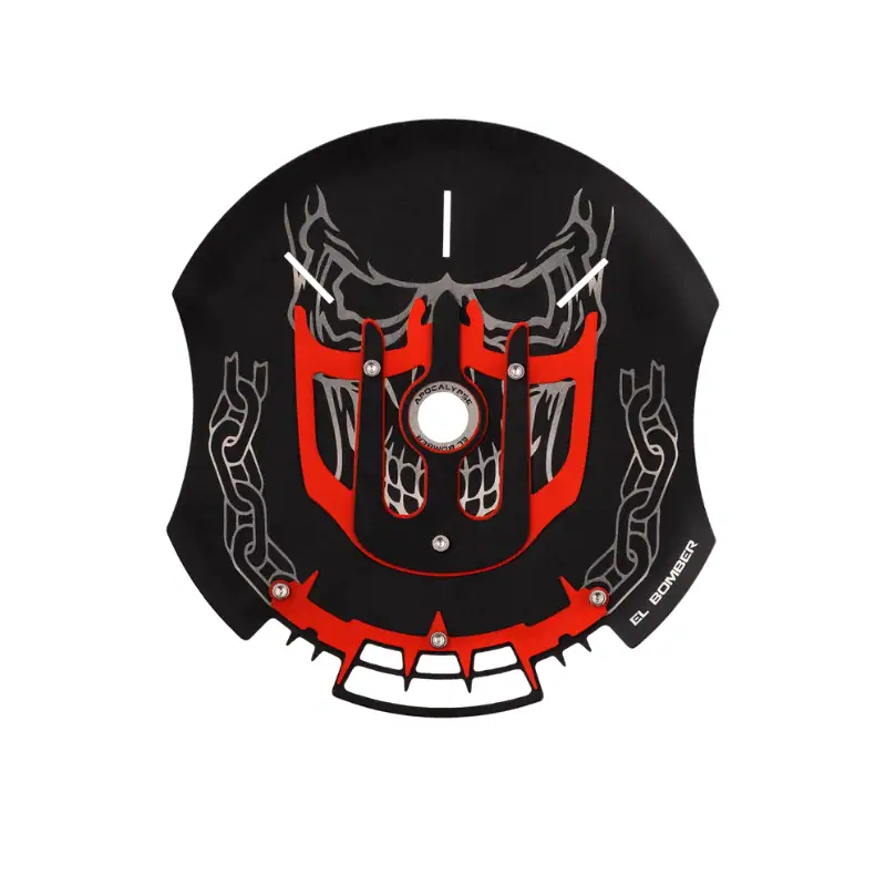 Cachimba El Bomber Apocalypse inspirada en Mad Max con purga de calavera central y acero AISI 304
