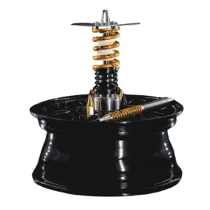Cachimba Shi Carver Hookah Wheel rusa con diseño exclusivo tipo llanta, depósito de metacrilato interno, acero inoxidable y aluminio