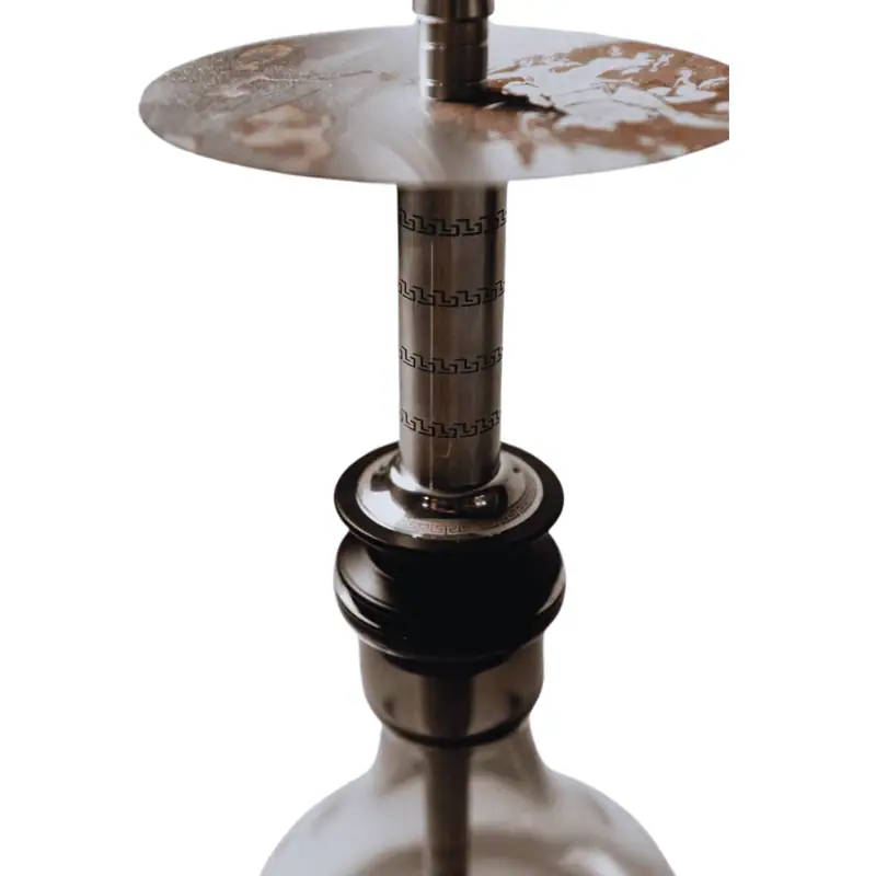Cachimba Tempus Mini griega de acero inoxidable con purga efecto cascada por las grecas