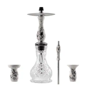 Cachimba RF Handmade Ghzel rusa de acero y porcelana pintada a mano