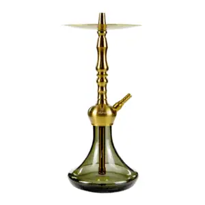 Cachimba Mr Shisha Mini Legend 2.0 de 45 cm en acero inoxidable V2A con purga vertical