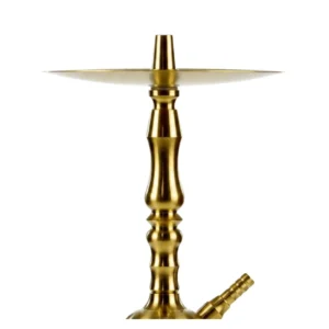 Cachimba Mr Shisha Mini Legend 2.0 de 45 cm en acero inoxidable V2A con purga vertical gold