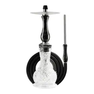 Cachimba RF Handmade Carbon rusa de acero inoxidable y carbón forjado con base de bohemia