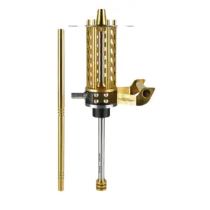Shi Carver MicroGun Gold Limited Edition rusa edición limitada de 50 unidades en acero inoxidable V2A con cámara giratoria 360 grados y acabado Gold