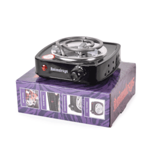 Hornillo Mini 500W Animalesys eléctrico portátil con rueda reguladora para encender carbones de cachimba