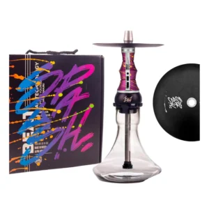 Cachimba Alpha Beat Splash en aluminio anodizado mate con conector magnético y difusor extraíble