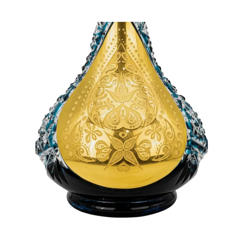 Base Caesar Cashmere Turquoise Gold en turquesa y oro