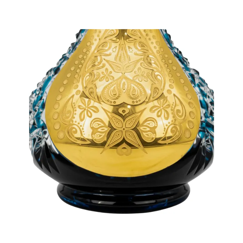 Base Caesar Cashmere Turquoise Gold en turquesa y oro