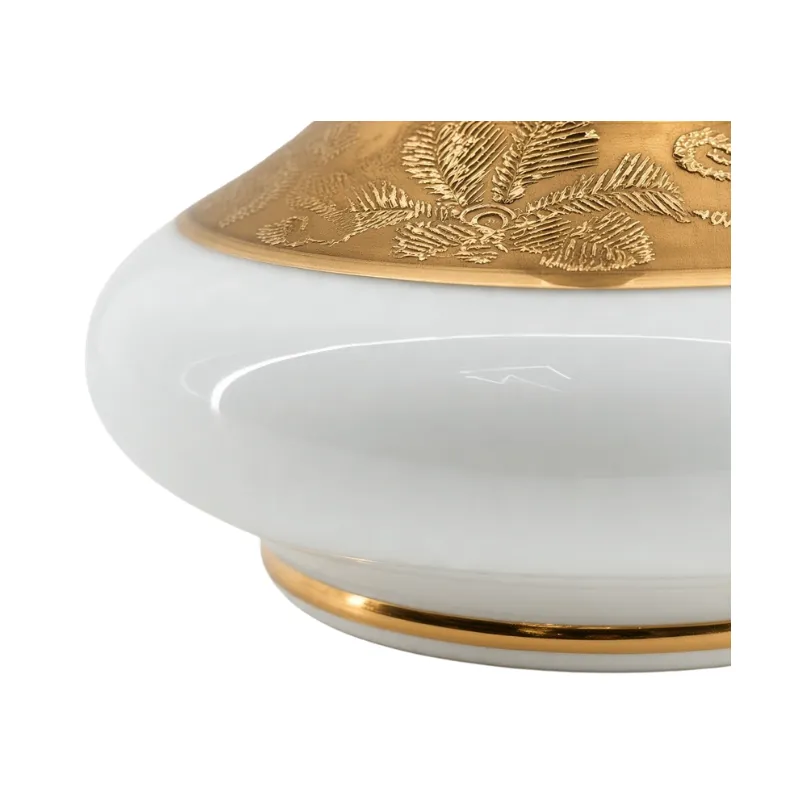 Base Egermann Morgiana Opal de 26 cm en cristal de Bohemia