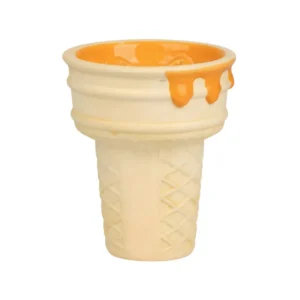 Cazoleta Werkbund Gelato Orange con forma de cono de helado
