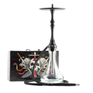 Cachimba Alpha Hookah Kappa rusa premium con purga integrada en mástil y acero inoxidable