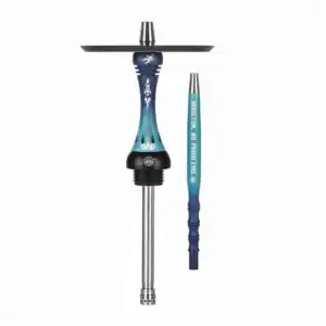 Cachimba Alpha Hookah X Special Houston inspirada en el espacio con grabados estelares y conector magnético