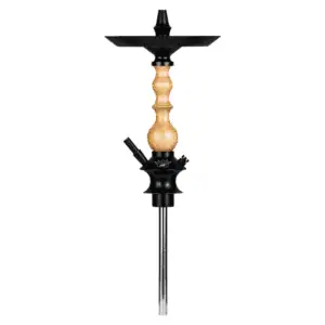 Cachimba Regal Hookah Mini Queen en acero inoxidable con diseño compacto