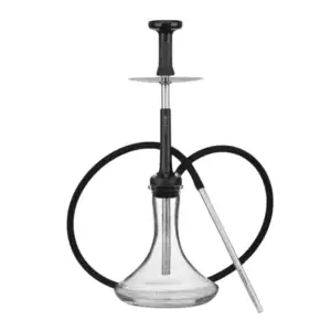 Cachimba Doosha Hookah Basic rusa artesanal hecha a mano con logotipo Svarog Square, cabezal de múltiples orificios Doosha x Oblako, boquilla grabada y tubo de silicona en The Good Shisha