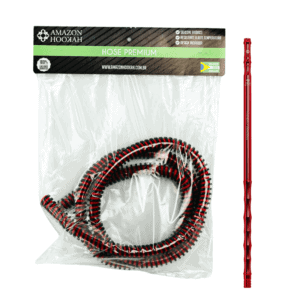 Manguera Amazon Hookah en silicona resistente al calor con boquilla ergonómica metálica de 45 cm