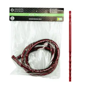 Manguera Amazon Hookah en silicona resistente al calor con boquilla ergonómica metálica de 45 cm