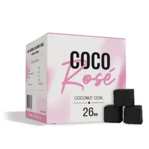Carbón CocoRosé 26mm para cachimba natural premium