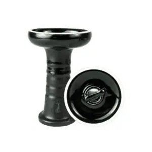 Cazoleta HC Cascade Soft Matte Black phunnel de arcilla con acabado mate y negro brillante