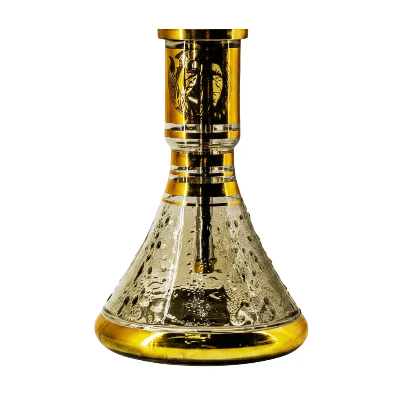 Cachimba Farida Hookah Giza egipcia artesanal elaborada a mano en Egipto en acero inoxidable y latón, 60 cm con diseño ancho y bajo estable inspirada en la región de Giza en The Good Shisha