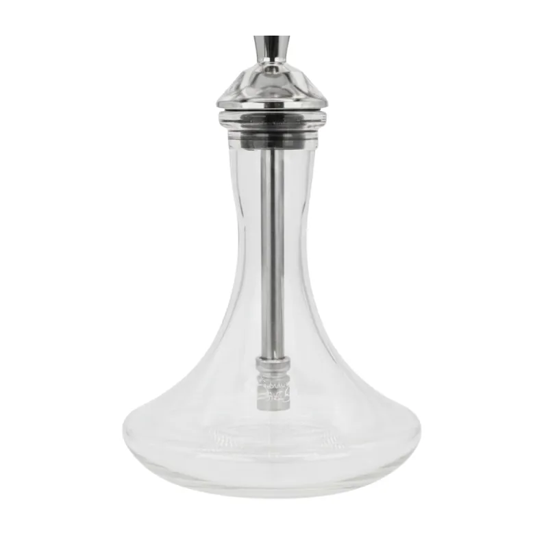 Cachimba VZ Hookah Tradi tradicional rusa en acero V2 y V4 con plato redondo y difusor ajustable base