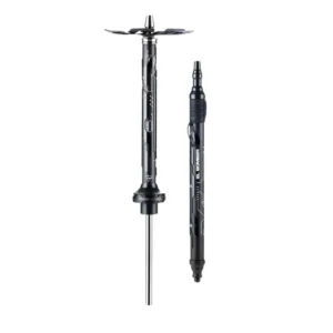 Cachimba El Bomber Sansara Cyber Black rusa de 65 cm en acero inoxidable y poliacetal con diseño exclusivo